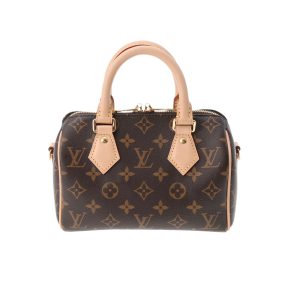 LOUIS VUITTON ルイヴィトン モノグラム スピーディバンドリエール20 ブラウン M46234 レディース モノグラムキャンバス 2WAYバッグ Aランク